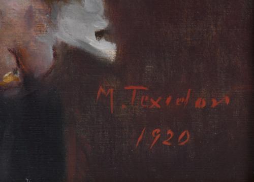 M.TEIXIDOR "Retrato caballero", 1920.