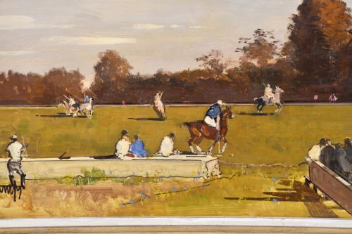 RAFAEL DURANCAMPS (1891-1979). "Partido de polo".