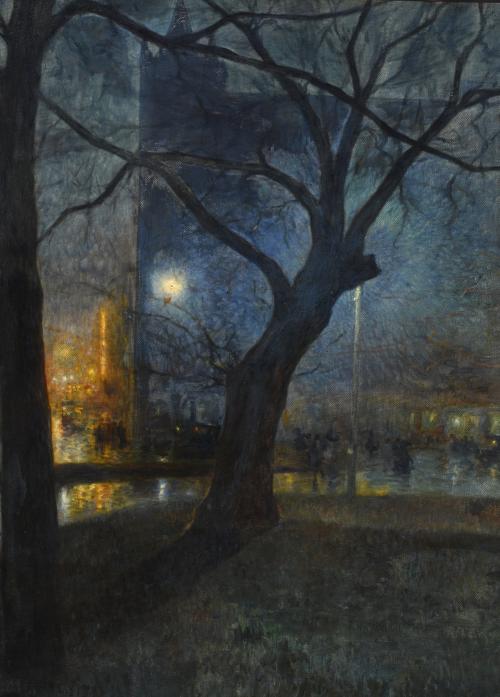 LLUÍS GRANER (1863-1929) "Central Park", Nueva York, 1915.