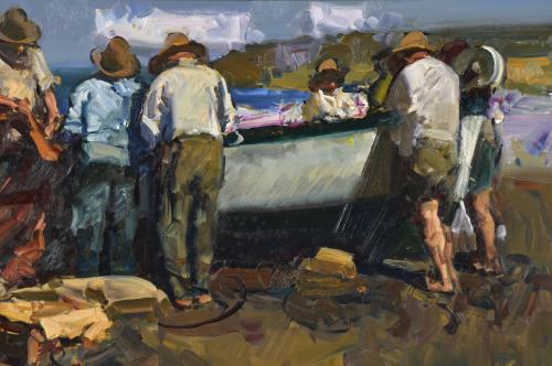 EUSTAQUIO SEGRELLES (1936). "Pescadores", 2001.