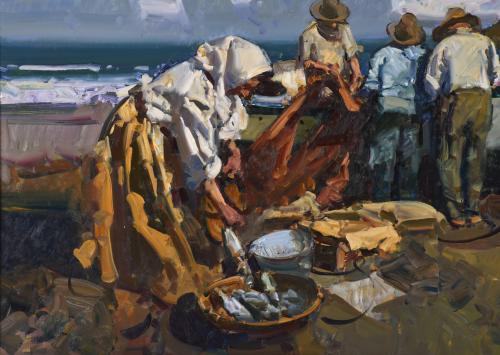 EUSTAQUIO SEGRELLES (1936). "Pescadores", 2001.