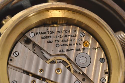 HAMILTON WATCH CO. Reloj náutico modelo 22-21, 1942.