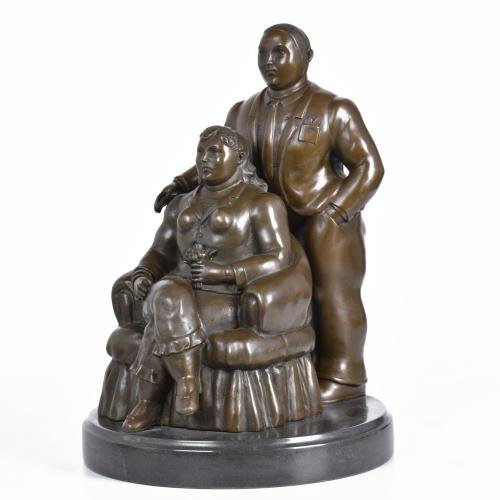 SIGUIENDO MODELOS DE FERNANDO BOTERO (1932 - 2023).  "Parej