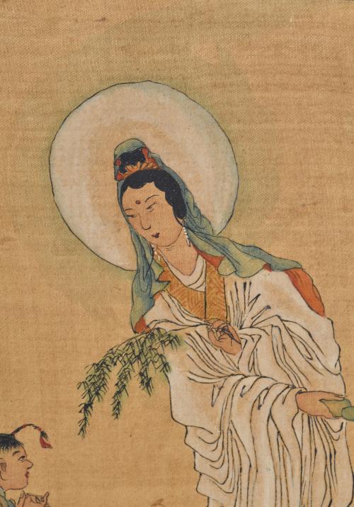 ESCUELA CHINA, SIGLO XX. “Bodhisattva Guanyin”.