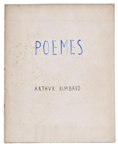 JUAN ANTONIO RODA (1921 - 2003). Manuscrito "Poèmes" de Arthur Rimbaud. 