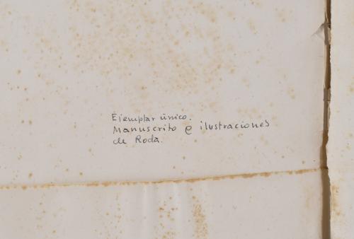 JUAN ANTONIO RODA (1921 - 2003). Manuscrito "Poèmes" de Art