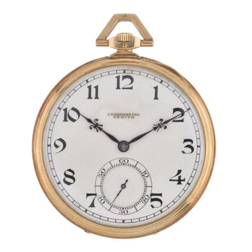 CHRONOMETRE ZENITH, "Grand prix Paris 1900" Reloj de bolsillo en oro.