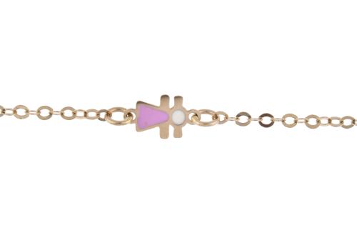 Pulsera infantil con esmlate.