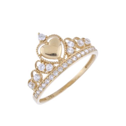 Tiara-shaped ring.