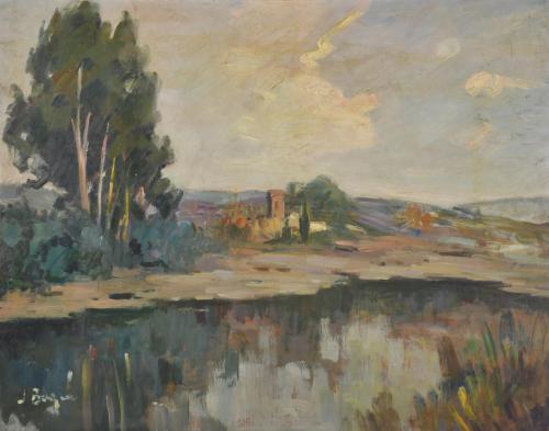 JOSEO ORIOL BAQUE MERCADER (1900-1966). "Paisaje".