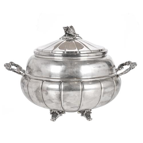 Silver tureen, circa 1950 - 1960.