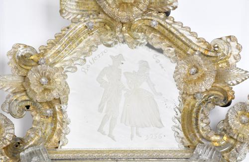 Venetian wall mirror, 19th century.