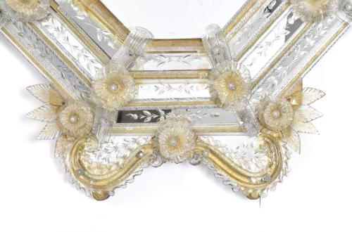 Venetian wall mirror, 19th century.