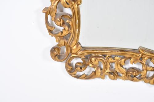 Elizabethan style wall mirror, mid 20th century.