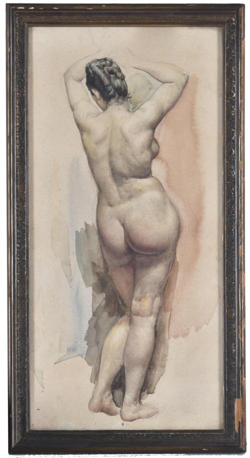 EARLY 20TH CENTURY CATALAN SCHOOL. ‘Female nude from behind