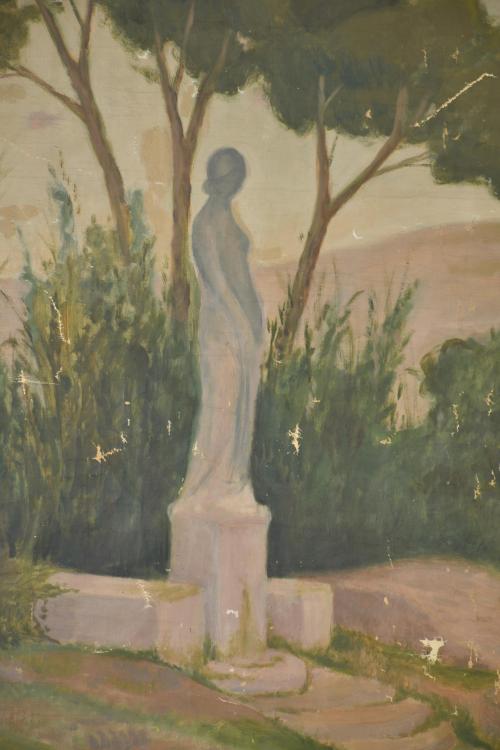 DIONÍS RENART GARCÍA (1878-1946).  "Joven con mandolina", 1