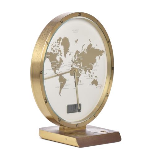 HEINRICH MÖLLER FOR KIENZLE. Table clock with world time, c