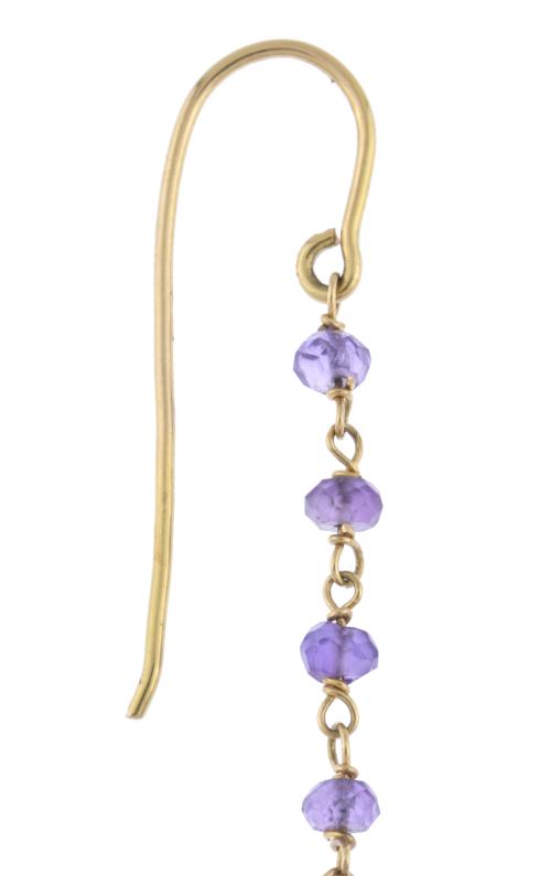 Amethysts long earrings.