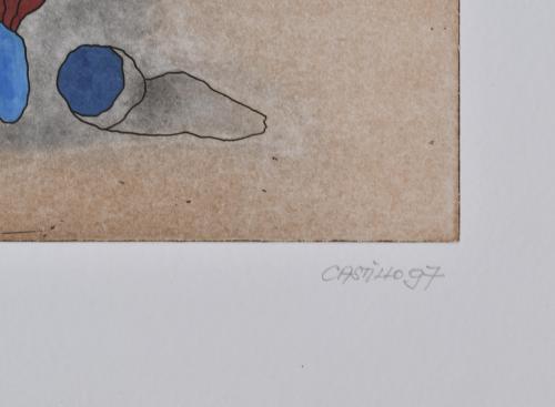 JORGE CASTILLO CASALDERREY (1933). Pair of etchings.