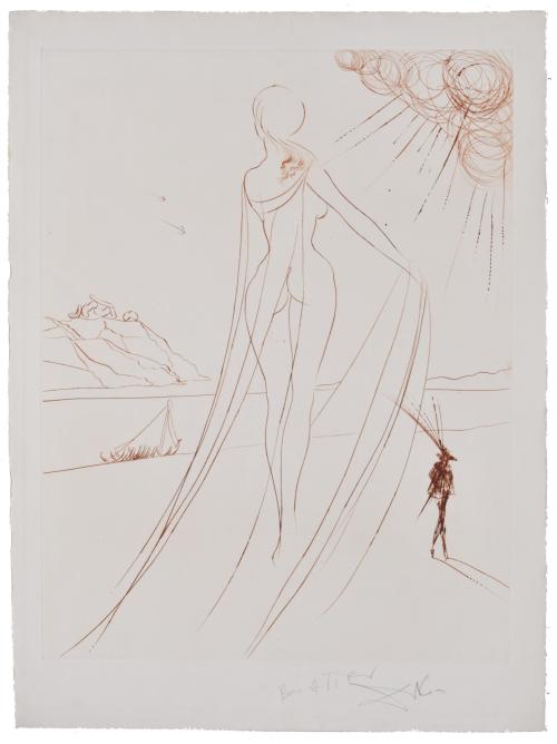 SALVADOR DALÍ I DOMÈNECH (1904-1989). "Gala Assunta", circa 1973.