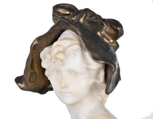 EARLY 20TH CENTURY FRENCH SCHOOL. &#39;Girl&#39; bust.