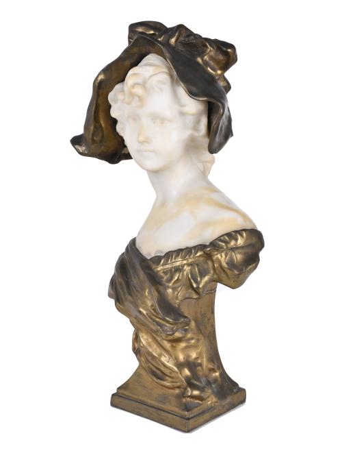 EARLY 20TH CENTURY FRENCH SCHOOL. &#39;Girl&#39; bust.