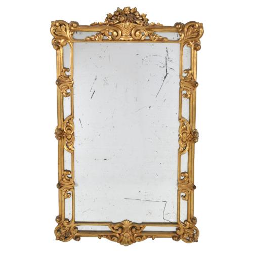 Napoleon III style wall mirror, first half 20th century.