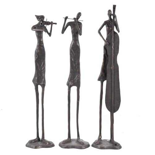 AFTER MODELS BY GIACOMETTI.  ‘Trio of musicians’.