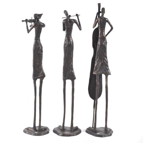 AFTER MODELS BY GIACOMETTI.  ‘Trio of musicians’.