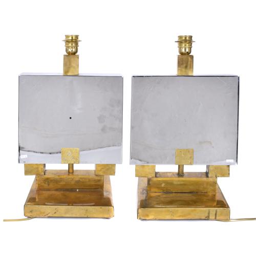 ROMEO REGA (1904 - 1968). Pair of lamps, second half 20th c