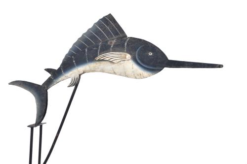 Roly-poly toy with a swordfish, second half 20th  century.