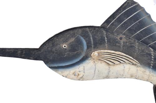 Roly-poly toy with a swordfish, second half 20th  century.