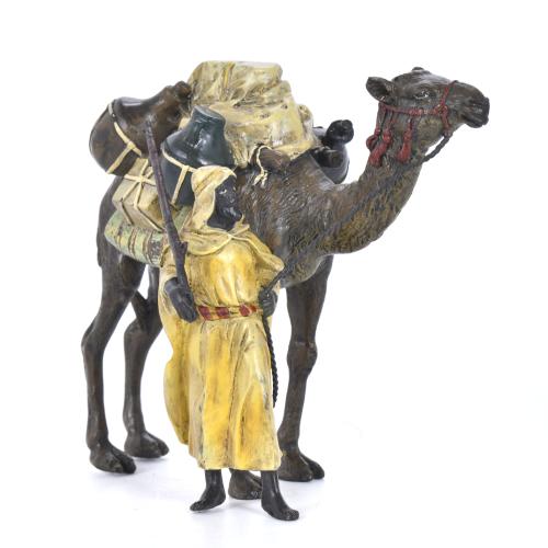  FRANK BERGMAN (1861 - 1936). ‘Arab with a camel’.