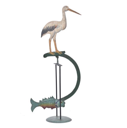 Roly-poly toy with a stork, second half 20th century.