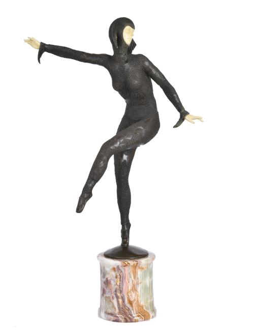 AFTER MODELS BY DEMÉTRE CHIPARUS (1886-1947).  "Dancer".