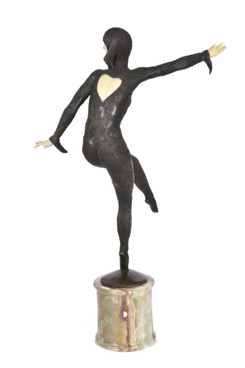 AFTER MODELS BY DEMÉTRE CHIPARUS (1886-1947).  "Dancer".