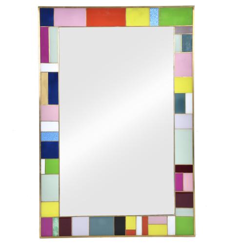 Murano glass wall mirror, circa 1950 - 1960.