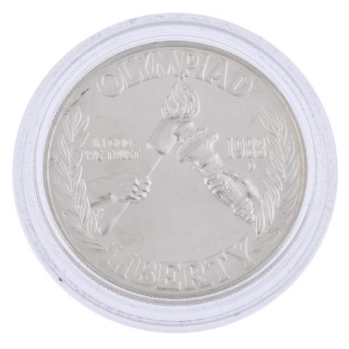 Moneda de un dollar en plata, conmemorativa de las Olimpiad