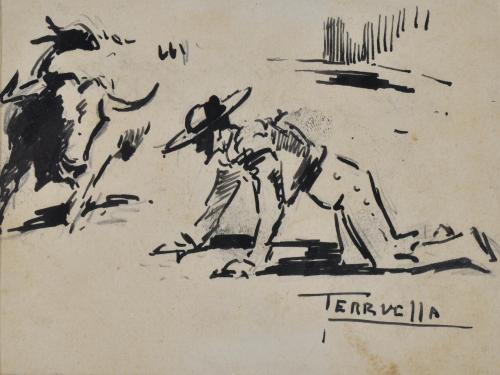 JOAQUIM TERRUELLA MATILLA (1891-1957). Conjunto de 3 dibujo