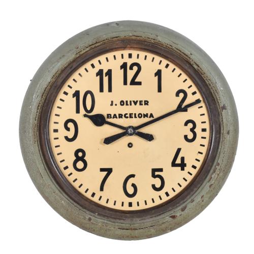 Double-sided station clock, first half 20th century.