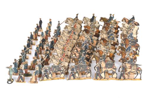 Collection of paper soldiers, 20th century.