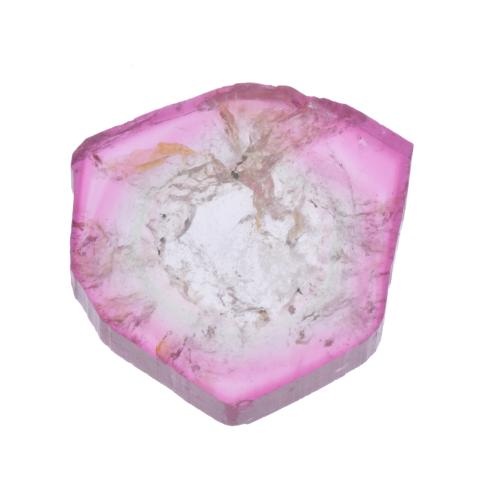 Unmounted ‘watermelon’ uncut tourmaline.