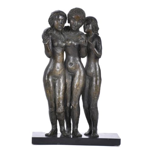 APEL·LES FENOSA (1899-1988).  ‘The Three Graces’, unique piece, 1933.