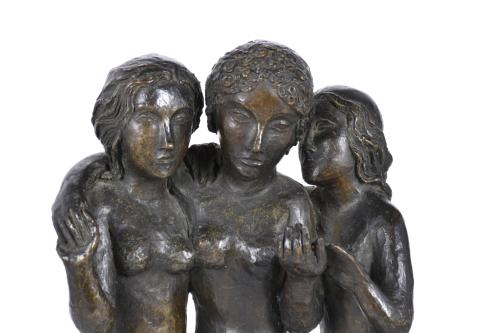 APEL·LES FENOSA (1899-1988).  ‘The Three Graces’, unique pi