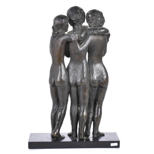 APEL·LES FENOSA (1899-1988).  ‘The Three Graces’, unique pi