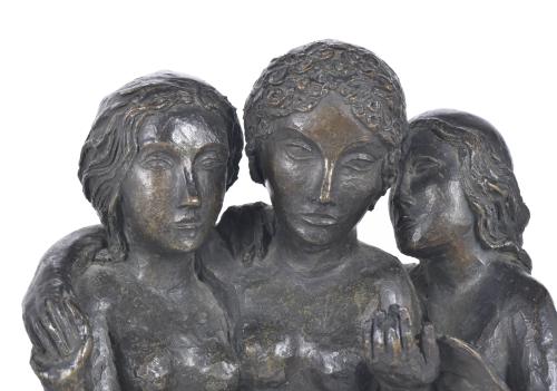 APEL·LES FENOSA (1899-1988).  ‘The Three Graces’, unique pi