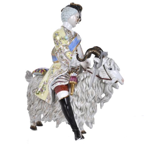 KARL RICHARD KLEMM. ‘Tailor riding a goat’, 20th century.