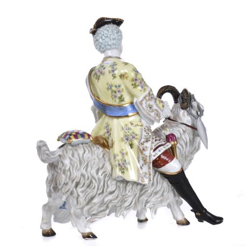 KARL RICHARD KLEMM. ‘Tailor riding a goat’, 20th century.