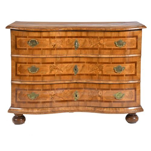 Chest of drawers from the South of Germany, probably from Bavaria, 18th century.