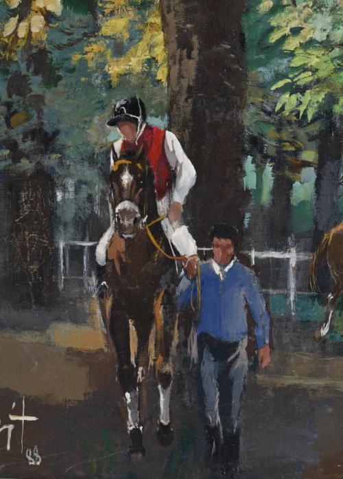 JOSÉ LUIS FLORIT RODERO (1909-2001). "Hipódromo", 1988.